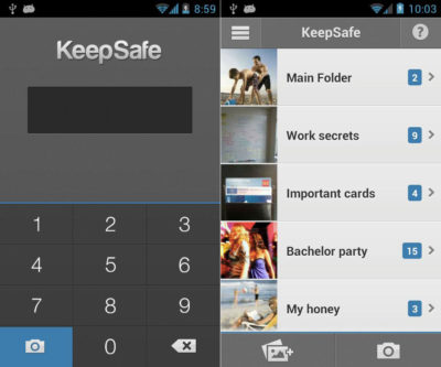 программа скрытия файлов KeepSafe андроид